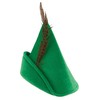 ADAMEL PARTY Robin Hood Hat I Green Hat with Feather