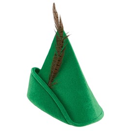 ADAMEL PARTY Robin Hood Hat I Green Hat with Feather I Costume Archer I Headwear Pan Adult