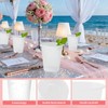 Datyiiha 200 Pack Frosted Plastic Cups Clear Disposable Drinking Cups