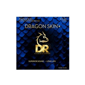 DR DMP-10 - DRAGON SKIN+™, Phosphor bronze mandolin strings, superior sound with a pleasant feel and longer lifespan, extra light 10-36