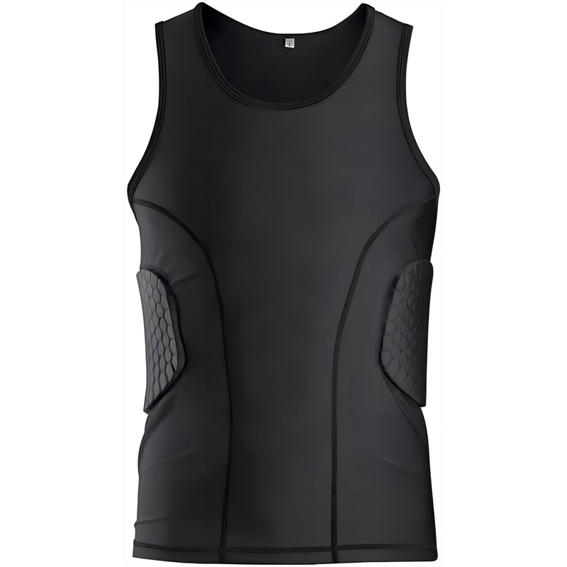 Men’s Padded Compression Shirt - Football Chest & Rib Protector