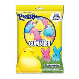 Peeps Gummies Candy 3.75oz Bag Chick and Bunny Shaped Gummies Easter Basket Candy