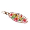 ASVP Shop the Patriarchy Pink Flowers Feminist Keyring, Motel Keyring,