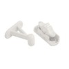 Quality Auto Spring White Door Holder Catch/Lock Fixings Included Bedroom/Bathroom/Living