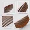 Pack of 2 Sandalwood Combs, Handmade Sandalwood Comb, Antistatic Wooden