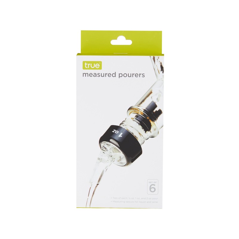TRUE Measured Pour Spouts for Liquor Bottles Alcohol Pouter Spouts