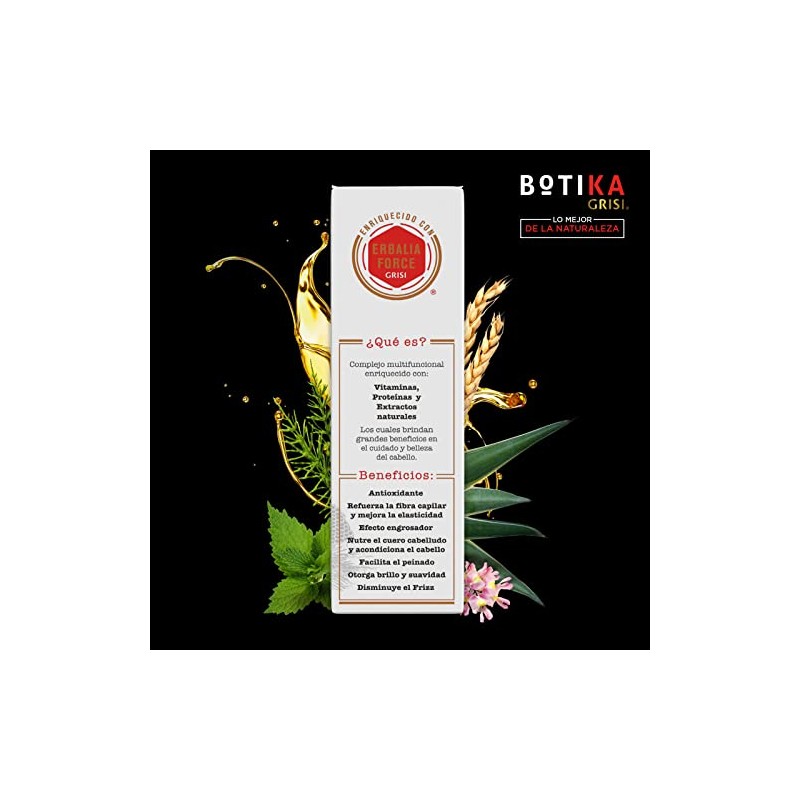 BOTIKA GRISI Shampoo Anticaída Natural con Jalea Real, 480 ml