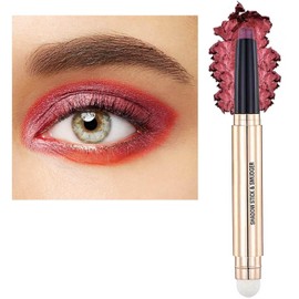Metiplou Red Eyeshadow Stick Eyeliner pencil For Eye Makeup Cream Shimmer Smooth Glitter Dark Light Matte Single Crayon Primer Palette Hypoallergenic Natural Waterproof Long Lasting Eyeshadow 09