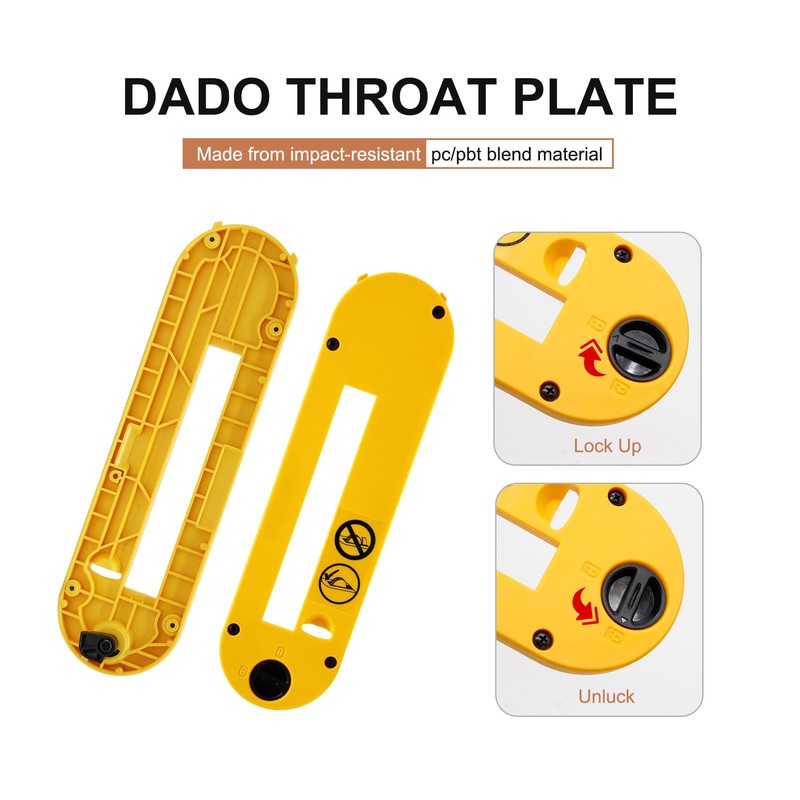 DWE7402DI Dado Throatplate Fit for DeWalt 10" Portable Table Saw