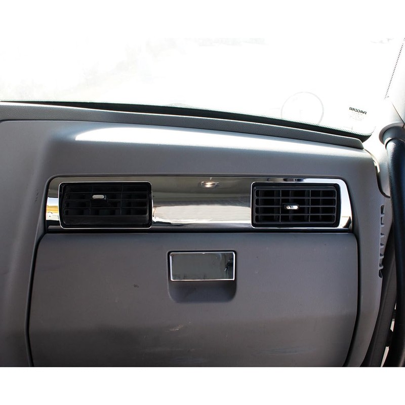 Chrome Plastic Passenger Side A/C Vent Trim. Fits 2014-2023 Fits