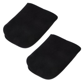 Healvian 2pcs Wheelchair Footrest Cover Non-slip Leg Rest Protectors for Elderly to Clean Wheelchair Footplate Sleeves Comfortable Footrest Pads Black
