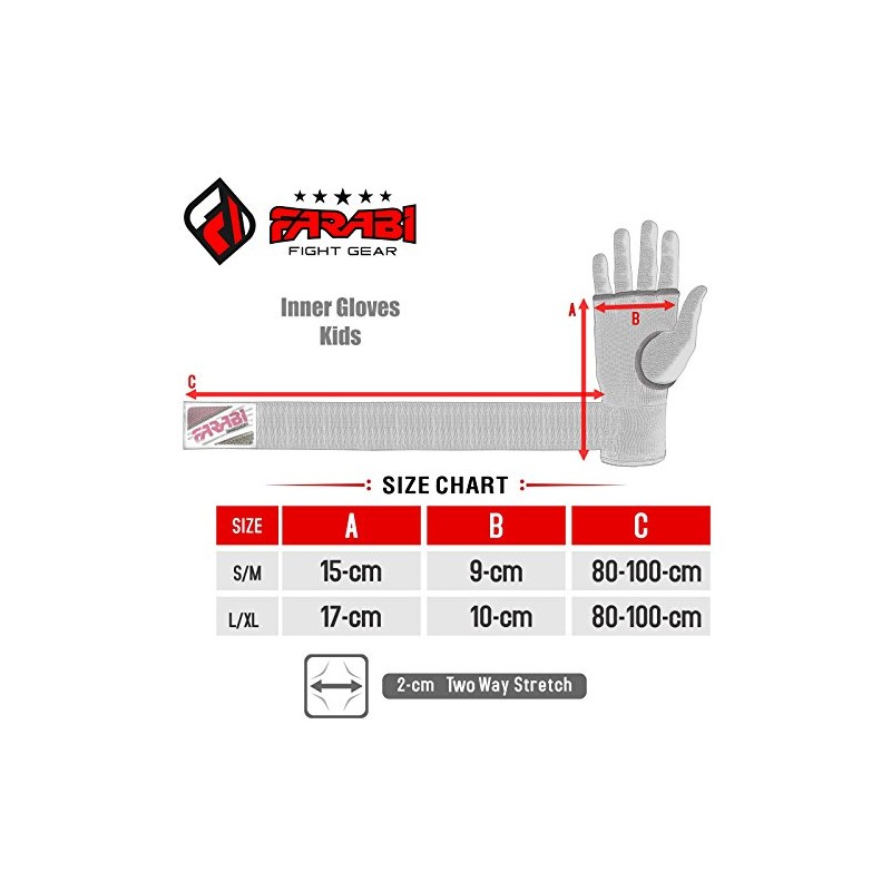 Farabi Boxing Inner Gloves Hand Wraps Gel Easy Wraps Protector