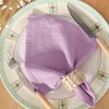 MLMC Lilac Purple Cotton Linen Napkins Rustic Washable Cloth Napkins