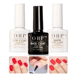 Kit Base Coat Top Coat Top Matte 7.5ml Gel Uv/led Para Uñas