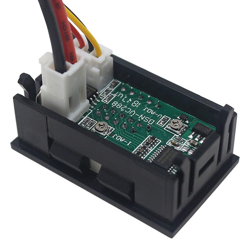 Set of 4 LED Digital Voltmeter Ammeter, DC 0-100 V