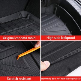 Cqlights Rogue Cargo Liner for Nissan Rogue SV S SL 2014-2019 2020 Trunk Liner Tray Heavy Duty Rubber Rear Cargo Area Mat Waterproof Protector Floor Mat Black (NO Rogue Sport or Hybrid)
