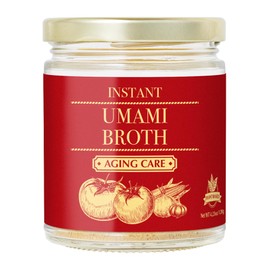 Instant Umami Broth Powder Aging Care 4.23oz (120g) by Aki Foods Japan – Natural Kombu & Vegetable Broth | No MSG, No Artificial Additives, Plant-Based Soup Stock | Product of Japan