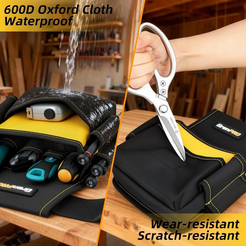 GRENPRO Magnetic Tool Belt for Men, 29 Pocket Carpenter Tool