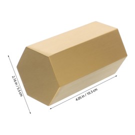 SHINEOFI Stylish Hexagonal Stainless Steel Pen Holder Compact Desk Organizer Makeup Brush Vase Stationery Container for Home Office Use