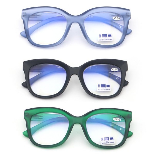 Reading Glasses with Blue Light Blocking for Women Men Comfortable