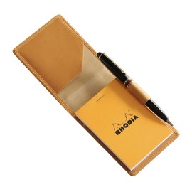 Jamale Genuine Leather Rodia Cover Memo Pad No.11 a7 Tochigi Leather, Vertical Type, Made in Japan: Beige
