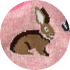WHD Bunny Rabbit Socks 2-Pack (Blush Heather/Charcoal Heather, Medium)