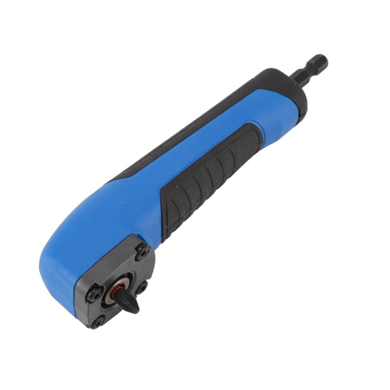 5.9in Right Angle Drill Attachment ABS Alloy Steel Ergonomic Blue