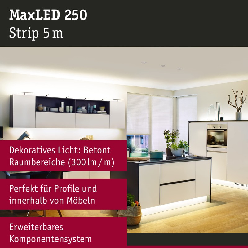 Paulmann MaxLED 250 Stripe 5m Warm White IP20 2700K