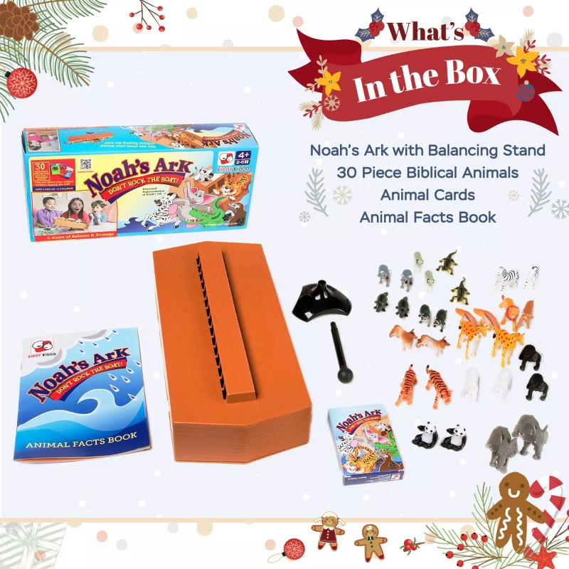 Kiddy Kiddo Noah's Ark Board Game, Educational Strategy Balancing Game