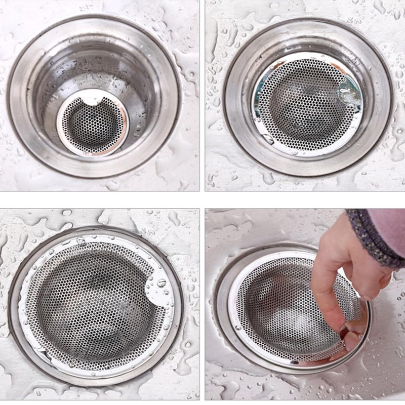 CARPEDIEM Stainless Steel Garbage Strainer for Bathtubs and Washbasins Kitchen