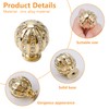 MOROBOR Sphere Rhinestone Drawer Knob, 4pcs Zinc Alloy Gold Cabinet