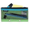 Leitz 2 Pocket Pencil Case Wallet with Eyelets, Green, Urban