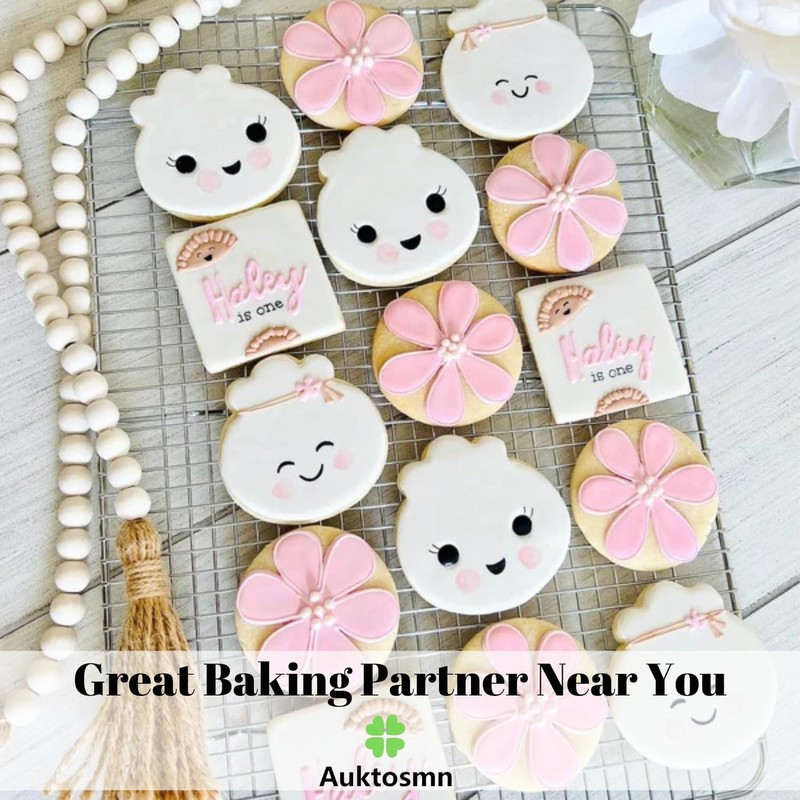 Auktosmn Dim Sum and Dumpling Cookie Cutter Set-2 Piece -