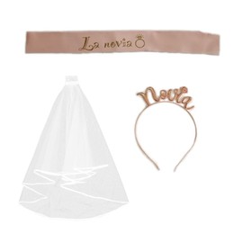 3pcs Bridal Shower Accessories Spanish Band Bride Friend