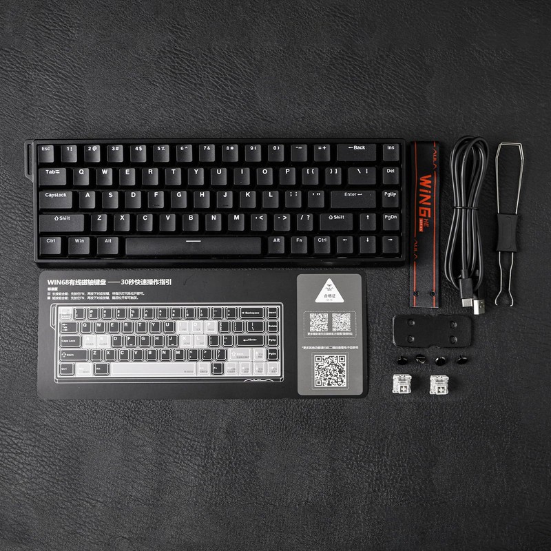 EPOMAKER Aula WIN68 HE Magnetic Keyboard with Adjustable Actuation, Hall