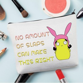 CMNIM Louise Kuchi Kopi Bunny Ears Makeup Bag B Burgers Family Inspired Gift for Fans No Amount Of Slaps Can Make This Right (Louise Kuchi MB)