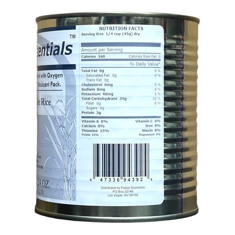 Future Essentials Long Grain White Rice, Uncooked – Single #2.5