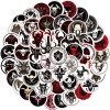 Calaveras Signos Góticos 50 Calcomanias Stickers Pvc Vs Agua Calaveras
