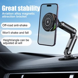 OBEST Handy Halbleiter Kühler Magnetische Handyhalterung, Halbleiter Kühlung Kühler Auto-Handyhalterung, Smartphone Halterung mit Kühlung, Anti-Shake und Stoßdämpfung, 360° Drehbar Auto Halterung