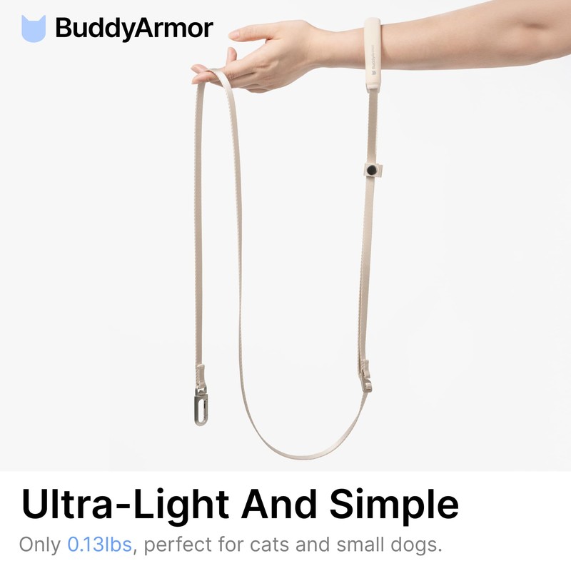 BuddyArmor Cat Harness and Leash Set, Lightweight Escape Proof Cat