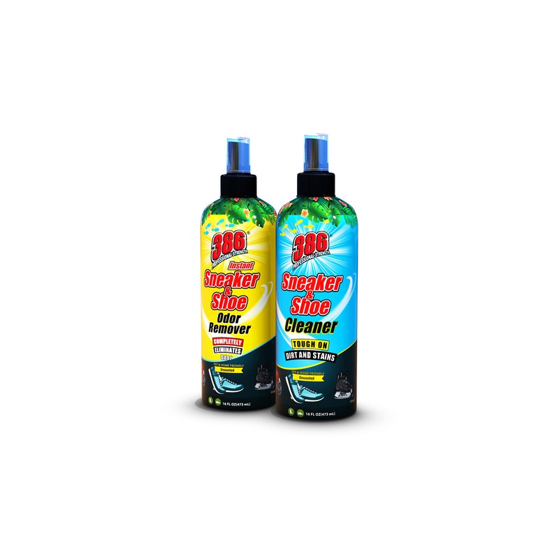 386 Professional Strength Shoe Odor Eliminator – 16Fl Oz Sneaker