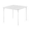 KAIHAOWIN Square Folding Table Vinyl Upholstery Card Table Dining Party