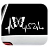 Bluegrass Decals Butterfly Heartbeat Lifeline Monitor Decal Sticker Laptop Surface