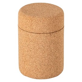 Bowl made of pressed cork with lid, cork container, vegan, sustainable, practical