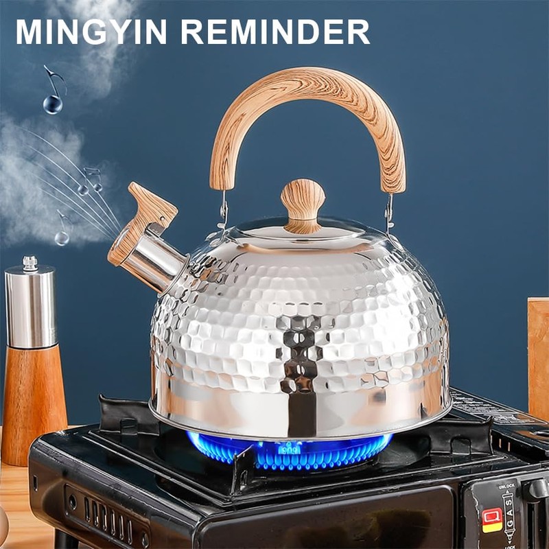 3L Tea Kettle Whistling Tea Kettle Stainless Steel Teapot with