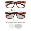Eyekepper Transition Photochromic Reading Glasses Oversized Large Frame Tortoise +3.0