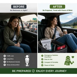 Portable Emergency Urine Bag for Travel & Outdoor Use – 700ml Disposable Leak-Resistant Solution for Camping, Road Trips and Daily Emergencies
