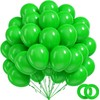 BAUANOOY 100pcs Green Balloons 12 inch, Green Latex Balloons with