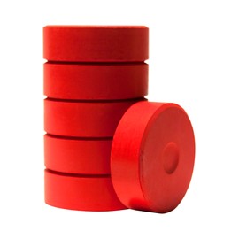 Jack Richeson Large Tempera Cakes, Crimson, Pack of 6