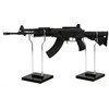JUTSTJUKO Gun Display Stands,Acrylic Rifle Stand,Gun Stands for Rifles, Clear+Black